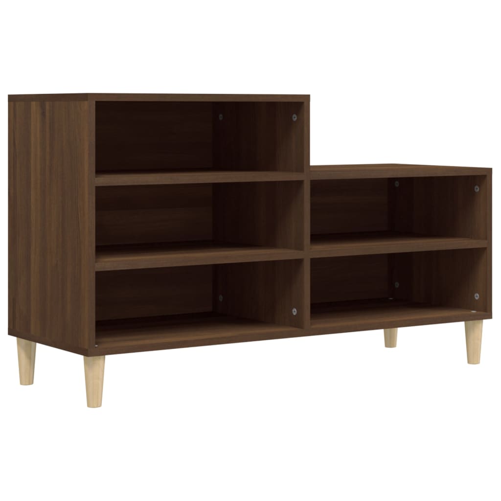 VidaXL Schuhschrank 102x36x60 cm Eigenschaften Holzbraune Eiche Farbe