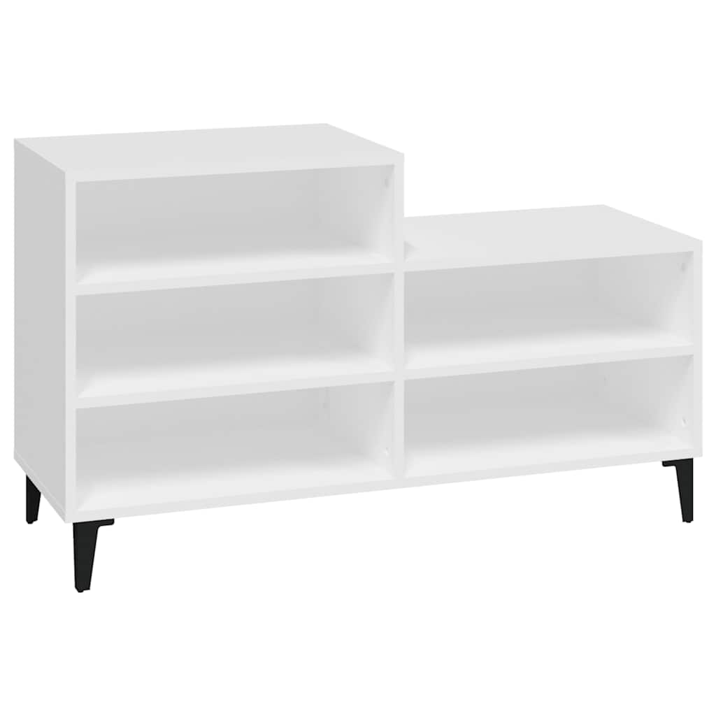 VIDAXL -Schuhschrank 102x36x60 cm ordentliches Holz weiß