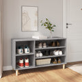 VIDAXL -Schuhschrank 102x36x60 cm eigentiertes Holz Sonoma Grey
