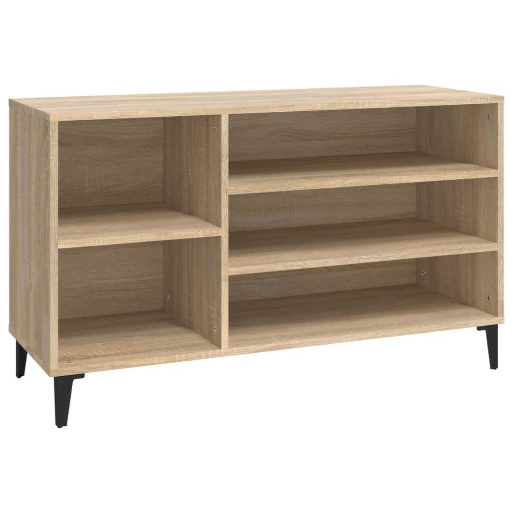 VIDAXL -Schuhschrank 102x36x60 cm aus Holz Sonoma Eiche gefärbt