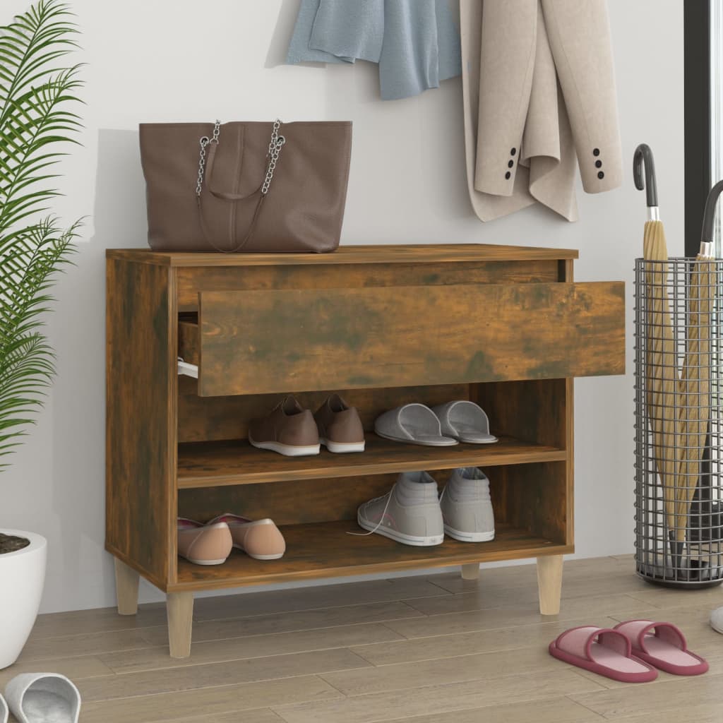 Vidaxx Schuhschrank 70x36x60 cm ordentlich verarbeitet Holzgeräuchchenfarbe