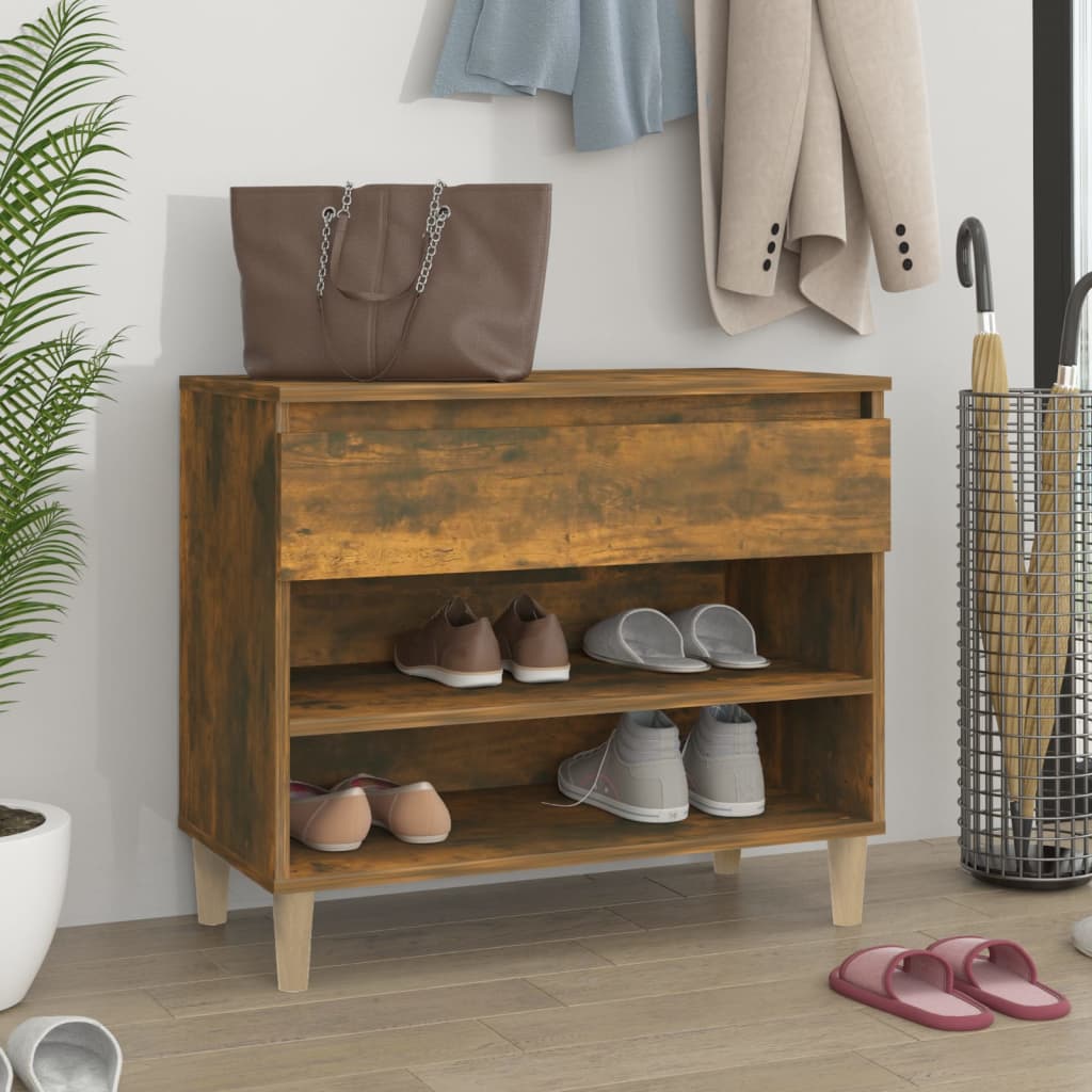 Vidaxx Schuhschrank 70x36x60 cm ordentlich verarbeitet Holzgeräuchchenfarbe