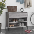 Vidaxx Schuhschrank 70x36x60 cm aus eigentiertem Holz Sonoma Grey