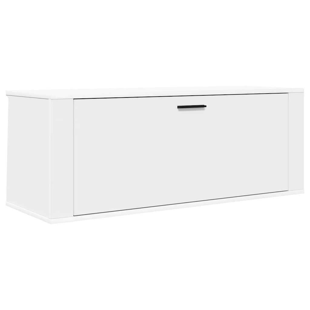 VidaXL Wandschuhschrank 100x35x38 cm ordentliches Holz weiß