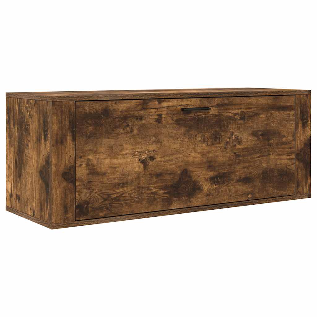 VIDAXL -Schuhschrank -Wandmontage 100x35x38 cm fertige Holzeiche