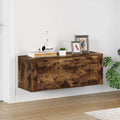 VIDAXL -Schuhschrank -Wandmontage 100x35x38 cm fertige Holzeiche