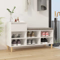 Vidaxl schoenenkast 102x36x60 cm bewerkt hout wit