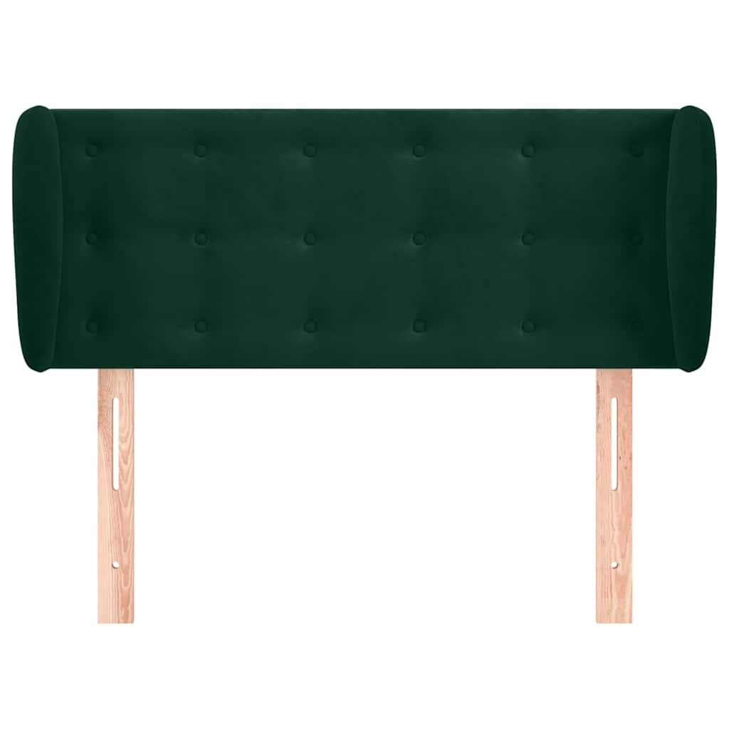 Vidaxl hoofdbord met randen 103x23x78 88 cm fluweel donkergroen