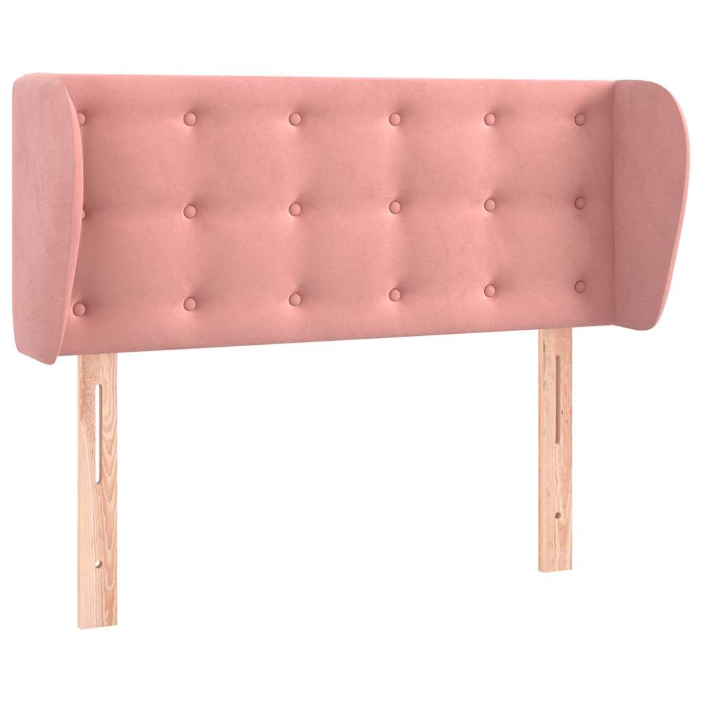 Vidaxl hoofdbord met randen 103x23x78 88 cm fluweel roze