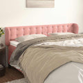 Vidaxl hoofdbord met randen 183x23x78 88 cm fluweel roze
