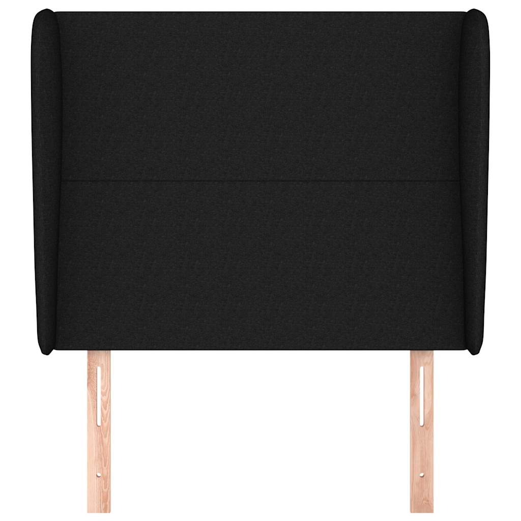 Vidaxl hoofdbord met randen 103x23x118 128 cm stof zwart