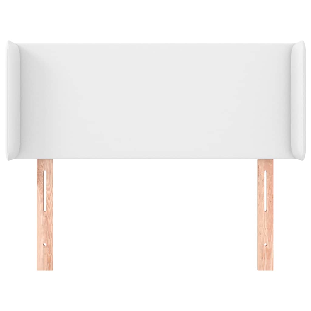 Vidaxl hoofdbord met randen 103x16x78 88 cm kunstleer wit