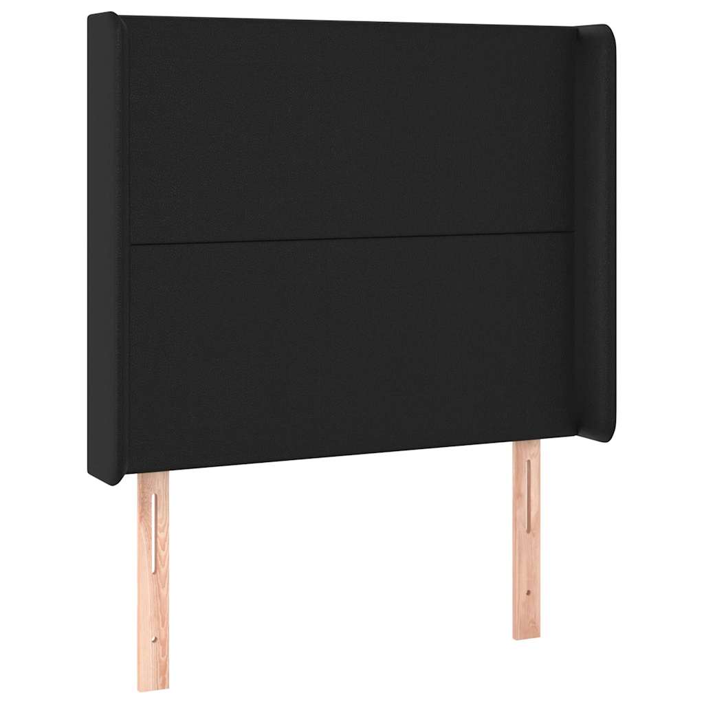 Vidaxl hoofdbord met randen 83x16x118 128 cm kunstleer zwart