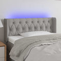 Vidaxl hoofdbord led 103x16x78 88 cm stof lichtgrijs