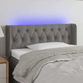 Vidaxl hoofdbord led 103x16x78 88 cm stof donkergrijs
