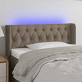 Vidaxl hoofdbord led 103x16x78 88 cm stof taupe