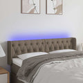 Vidaxl hoofdbord led 147x16x78 88 cm stof taupe