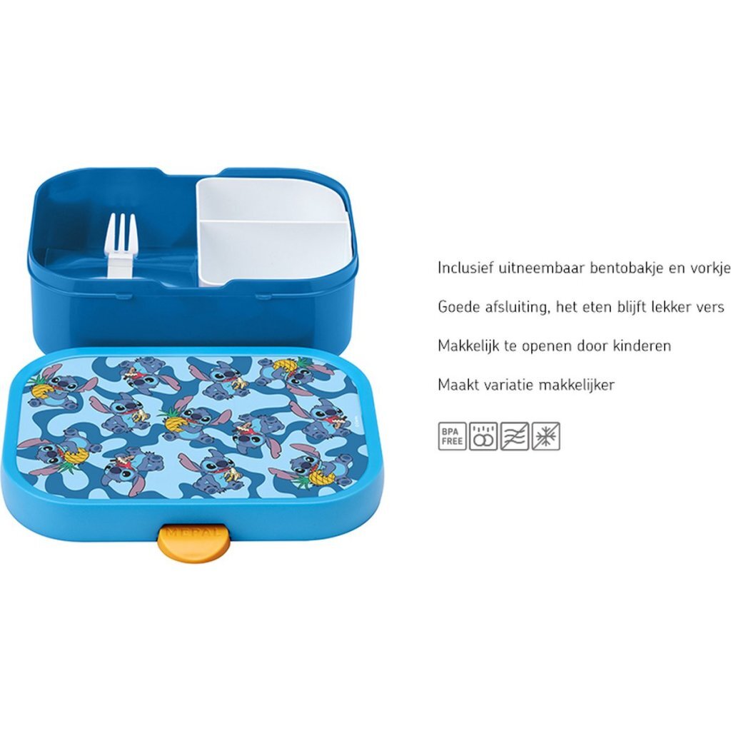Mepal campus lunchbox disney stitch blauw