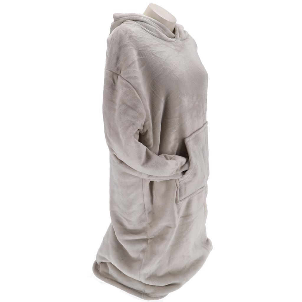 Merkloos sans marque hoodie plaid sherry 70x110 cm pumice stone