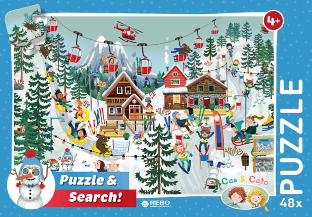 Rebo Productions Puzzle Cas & Cato Winter Junior 48 Teile