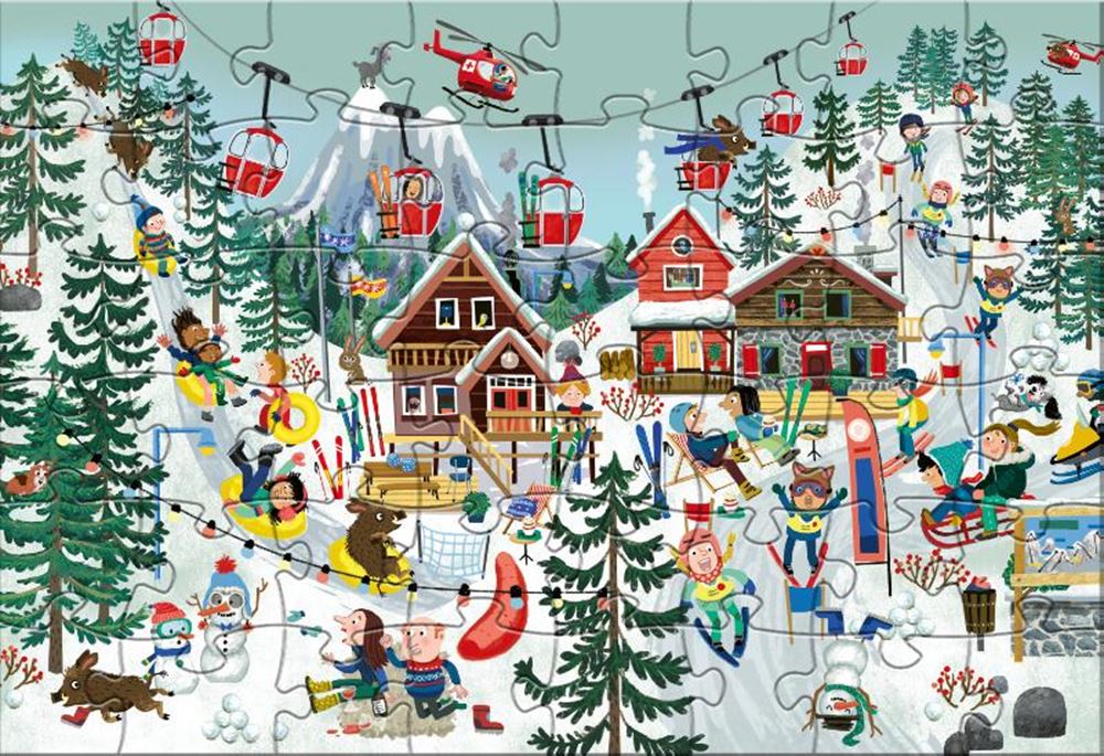Rebo Productions Puzzle Cas & Cato Winter Junior 48 Teile