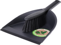 Stoffer en blik recycled - zwart