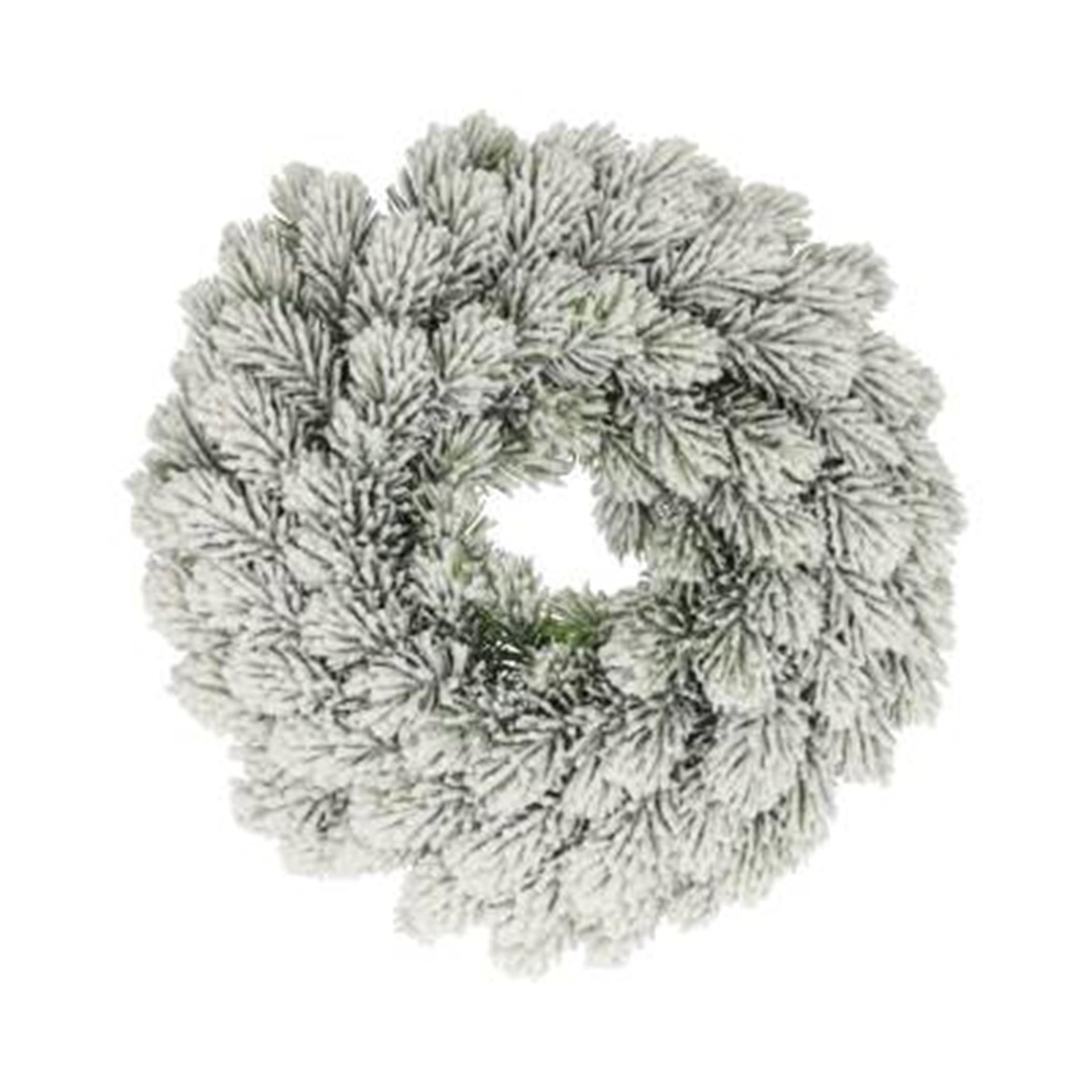 Hbx natural living krans nobilis besneeuwd h7d28cm