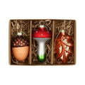 Hbx natural living kersthanger glas forest 3dlg windowbox