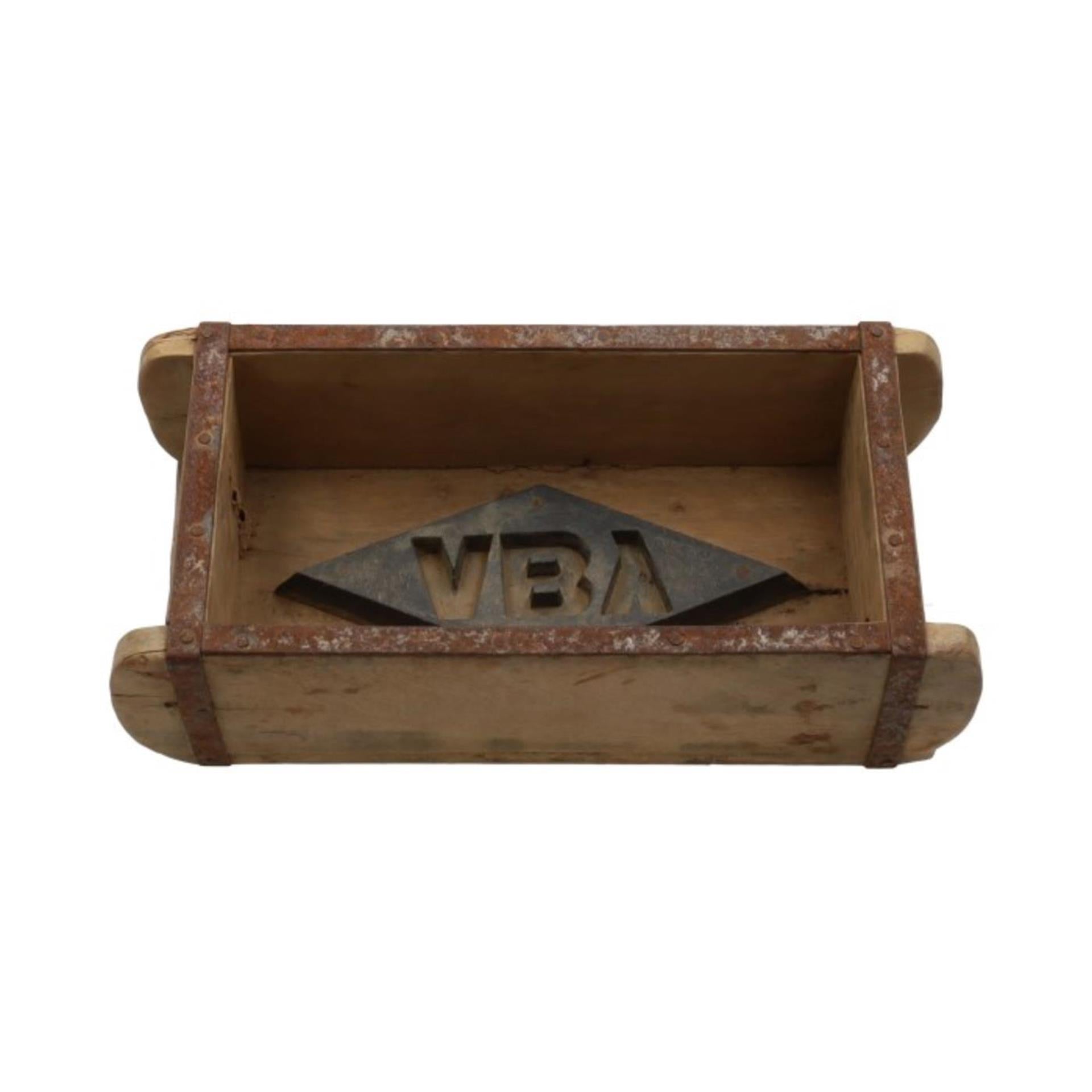 Hbx natural living plantenbak baksteenmal hout 32x15x10cm