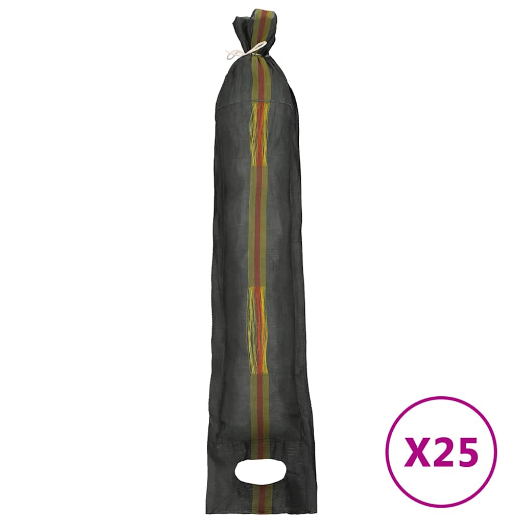 VidaXL Sandsäcke, 25 Stück, 103 x 25 cm, HDPE, dunkelgrün