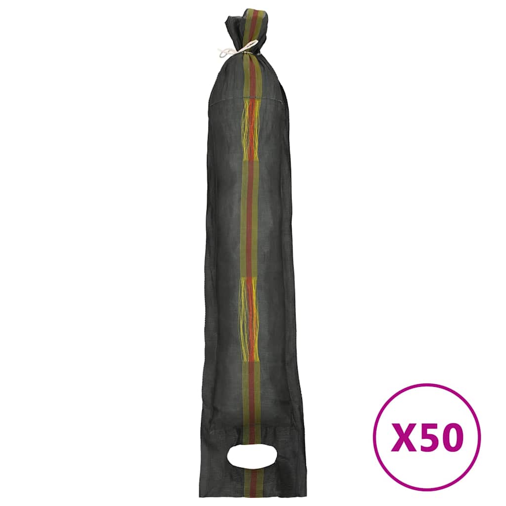 VidaXL Sandsäcke, 50 Stück, 103 x 25 cm, HDPE, dunkelgrün
