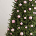 Vidaxl 111-delige kerstballenset polystyreen roze