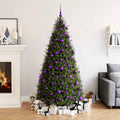 Vidaxl 111-delige kerstballenset polystyreen paars