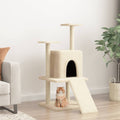 Vidaxl -Katzenmöbel mit Sisal -Kratzerpfosten 110 cm Creme -Farbig