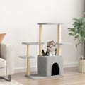 Vidaxl-Katzenmöbel mit Sisal-Kratzerposten 97,5 cm hellgrau