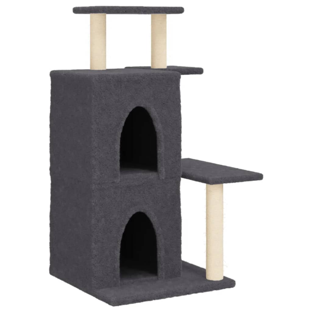 Vidaxl-Katzenmöbel mit Sisalkratzern 97 cm dunkelgrau