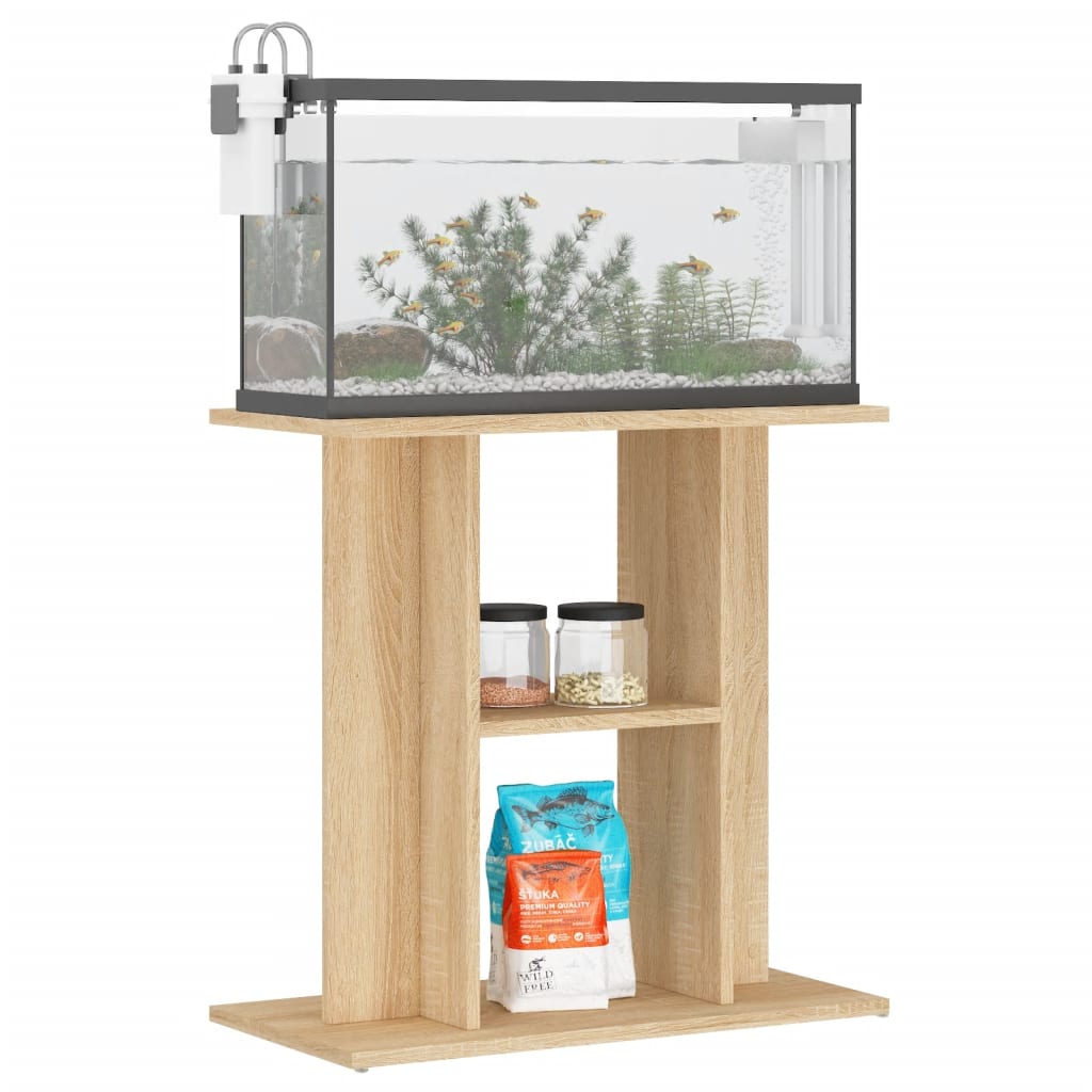 Vidaxx Aquarium Standard 60x30x60 cm verarbeitetes Holz Sonoma Eichefarbe
