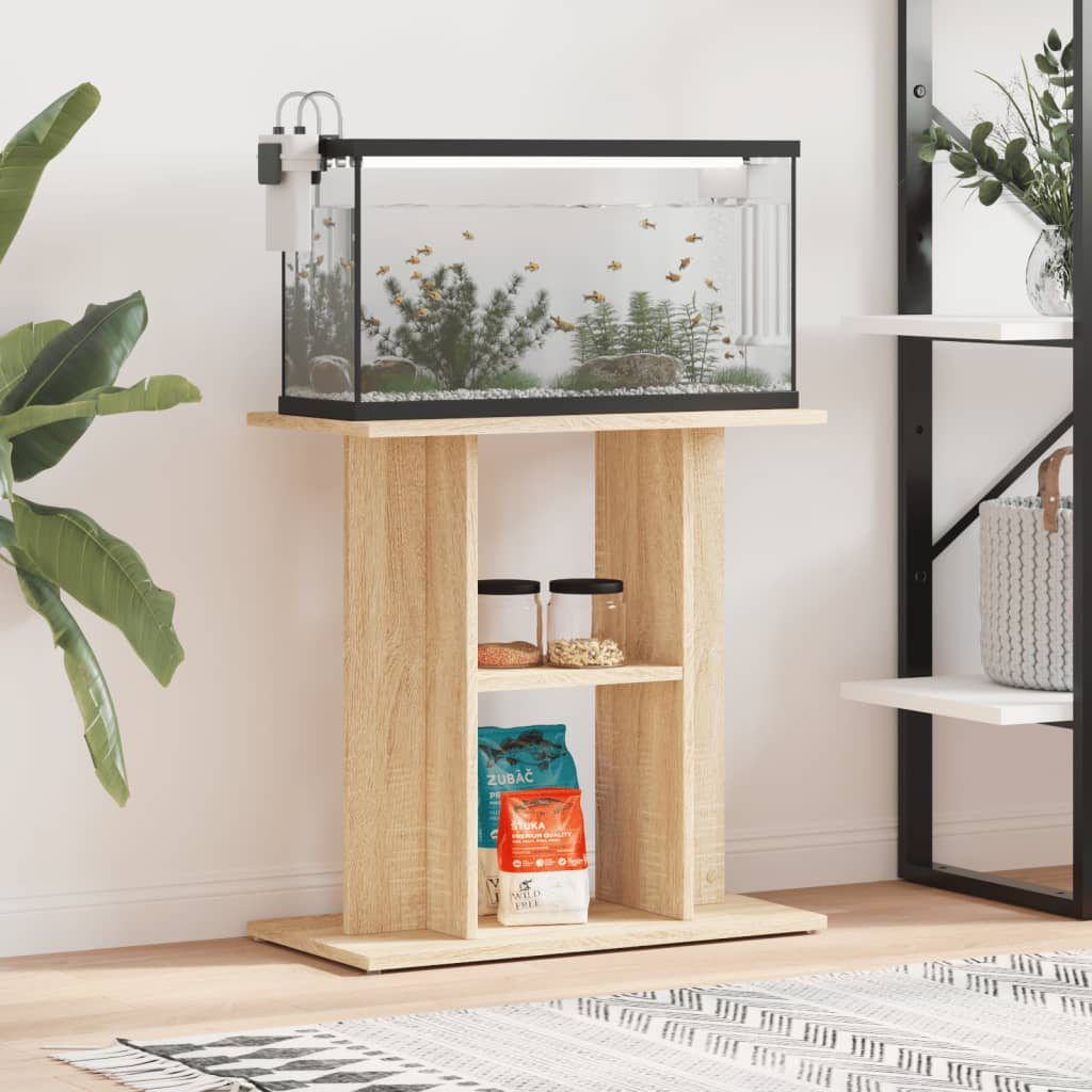 Vidaxx Aquarium Standard 60x30x60 cm verarbeitetes Holz Sonoma Eichefarbe