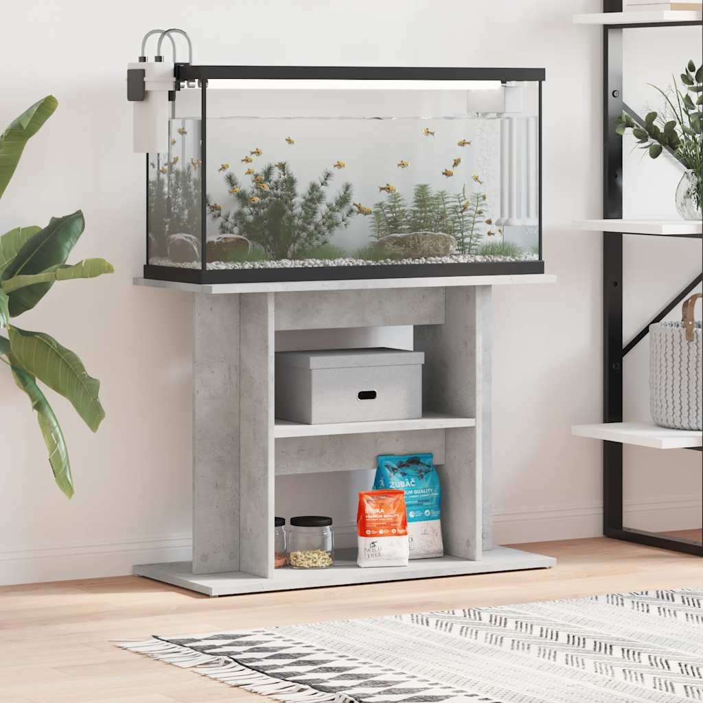 VIDAXL Aquarium Standard 80x35x60 cm verarbeiteter Holzbetonrutsche