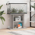 Vidaxl aquariumstandaard sonoma grijs 80x35x60 cm bewerkt hout