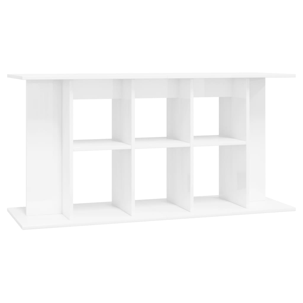 Vidaxl Aquarium Standard 120 x 40 x 60 cm lackiertes Holz Hochglanz weiß