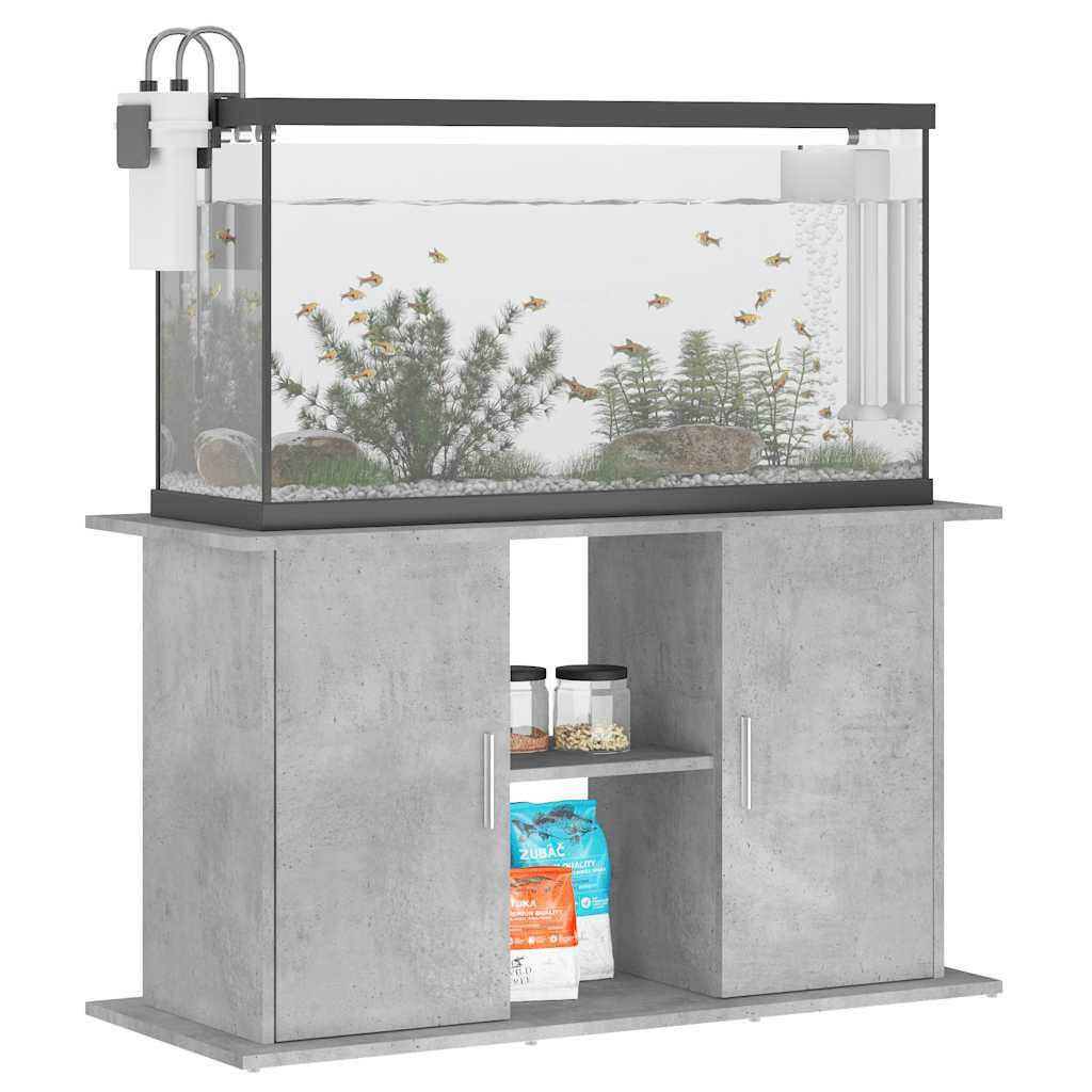 Vidaxl aquariumstandaard betongrijs 101x41x58 cm bewerkt hout