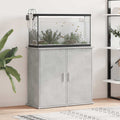 Vidaxl aquariumstandaard betongrijs 81x36x73 cm bewerkt hout