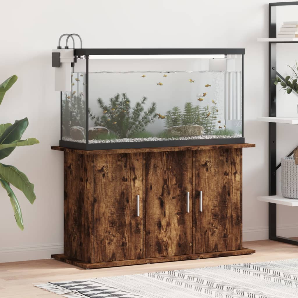 VIDAXL Aquarium Standard 101x41x58 cm lackiert mit Holzgeräuchchenfarbe