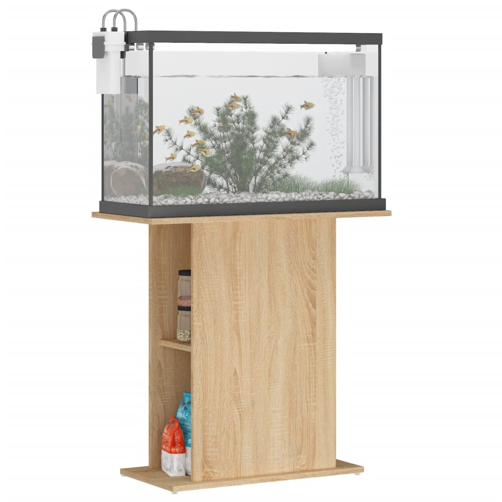 Vidaxx Aquarium Standard 75x36x72,5 cm verarbeiteter Holz Sonoma-Eiche