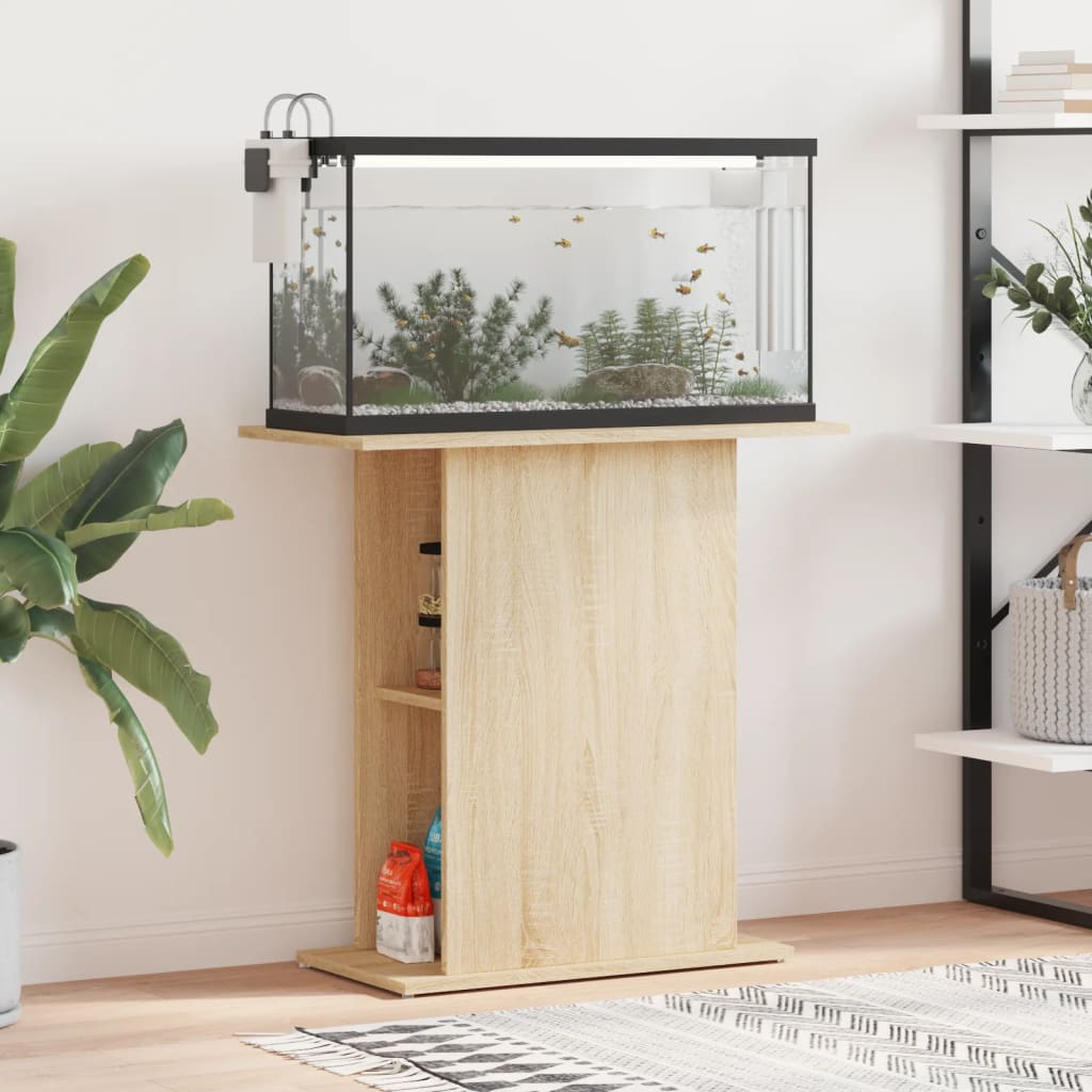 Vidaxx Aquarium Standard 75x36x72,5 cm verarbeiteter Holz Sonoma-Eiche