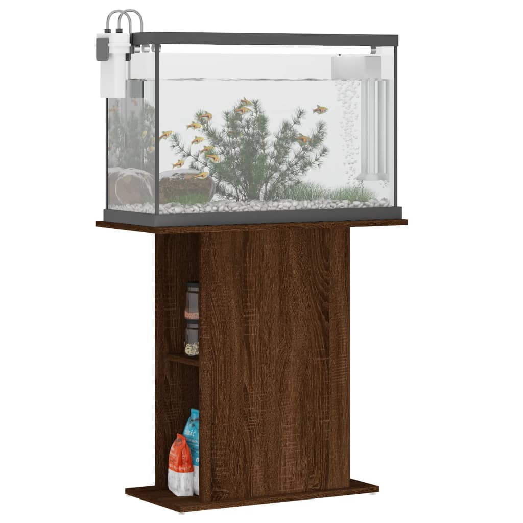VidaXL Aquarium Standard 75x36x72,5 cm fertig Holzbraune Farbe