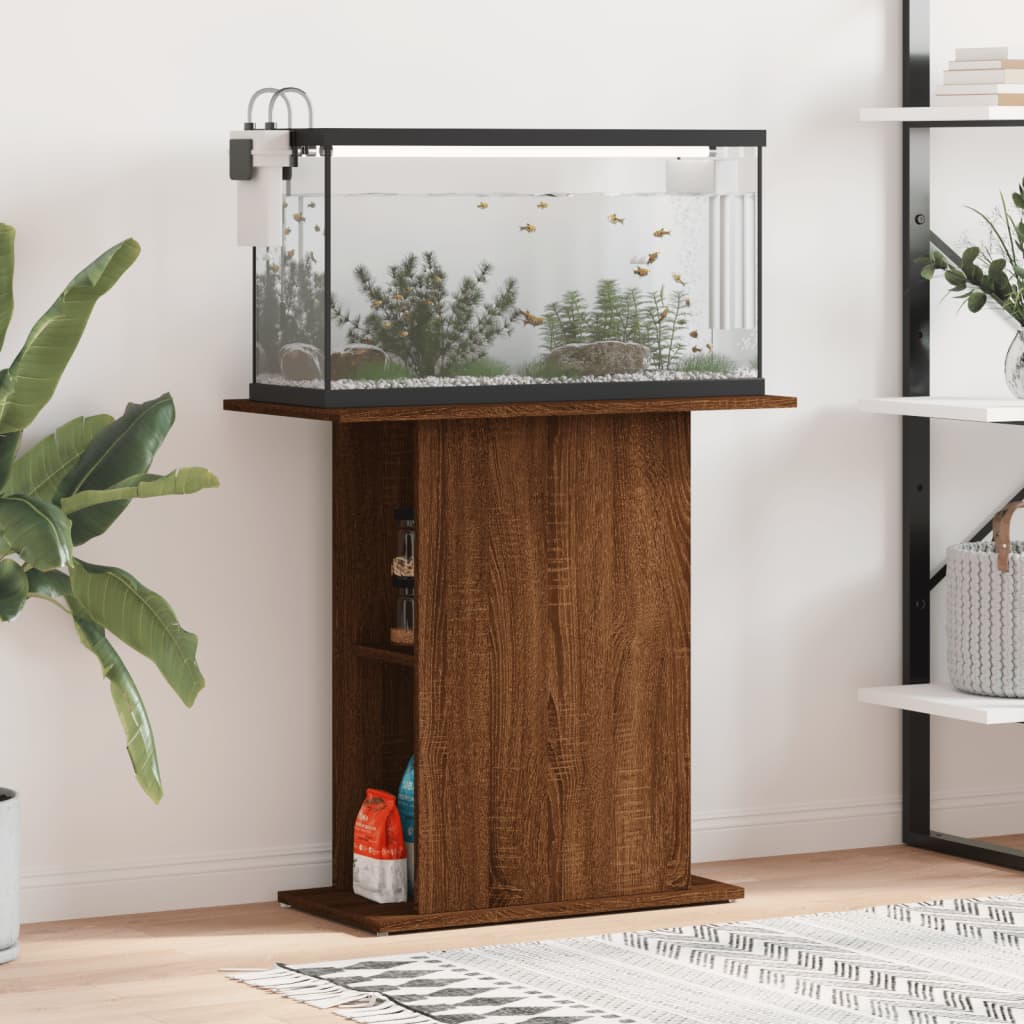 VidaXL Aquarium Standard 75x36x72,5 cm fertig Holzbraune Farbe