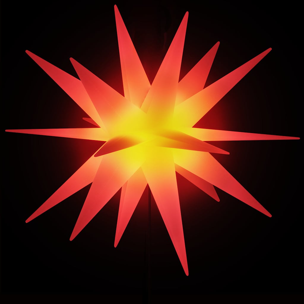 VidaXL Weihnachtslichterkette mit Erdspieß und LED, faltbar, 57 cm, rot