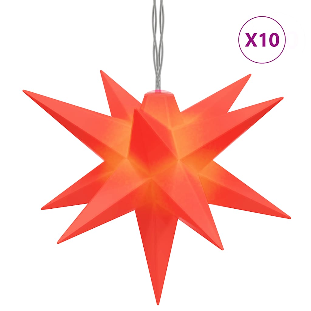 VidaXL Weihnachtslichterkette, 10 LEDs, 10 cm, Rot